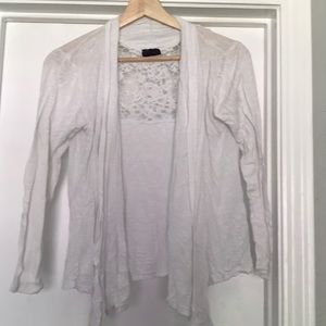 White cardigan